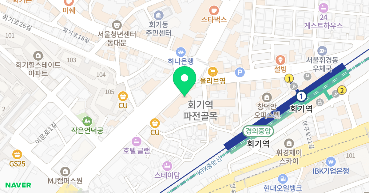 (330) 위치 지도 - 서울특별시 동대문구 이문로 22