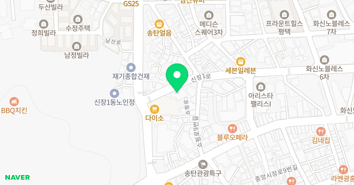 신장동 오피스텔 위치 지도 - 경기도 평택시 신장1로 6