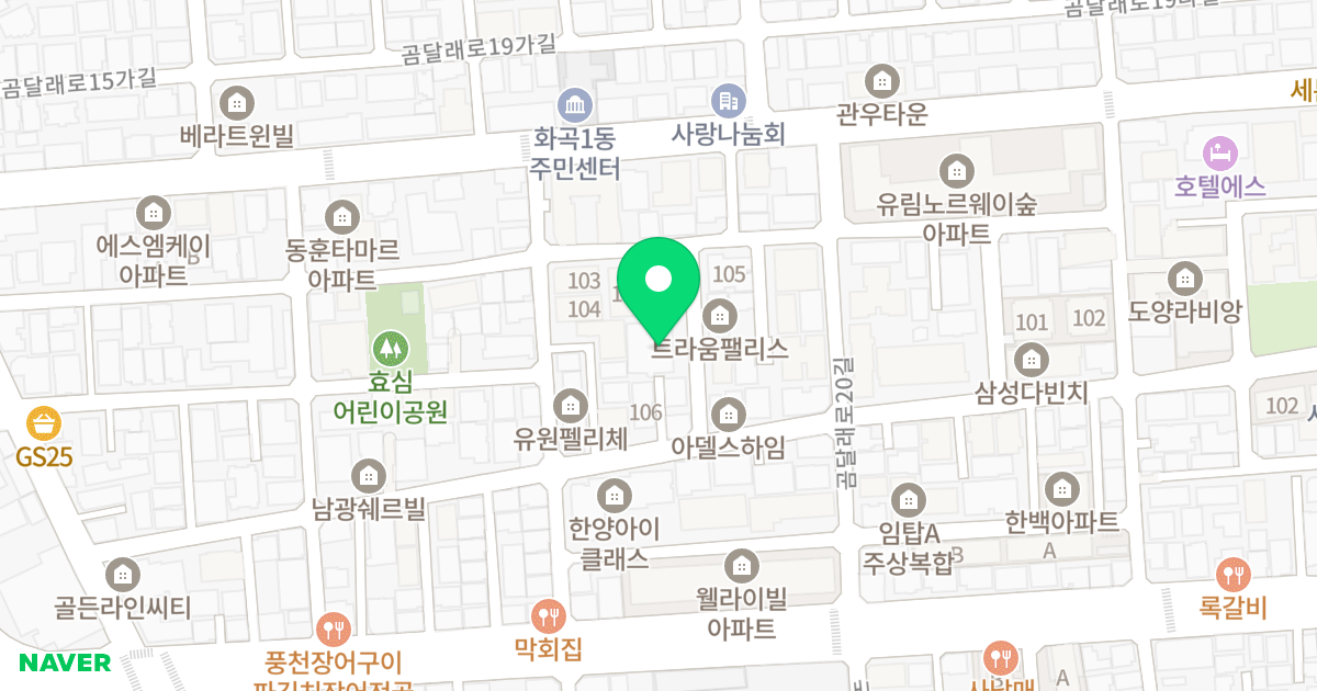 (924-2) 위치 지도 - 서울특별시 강서구 월정로20길 62-8