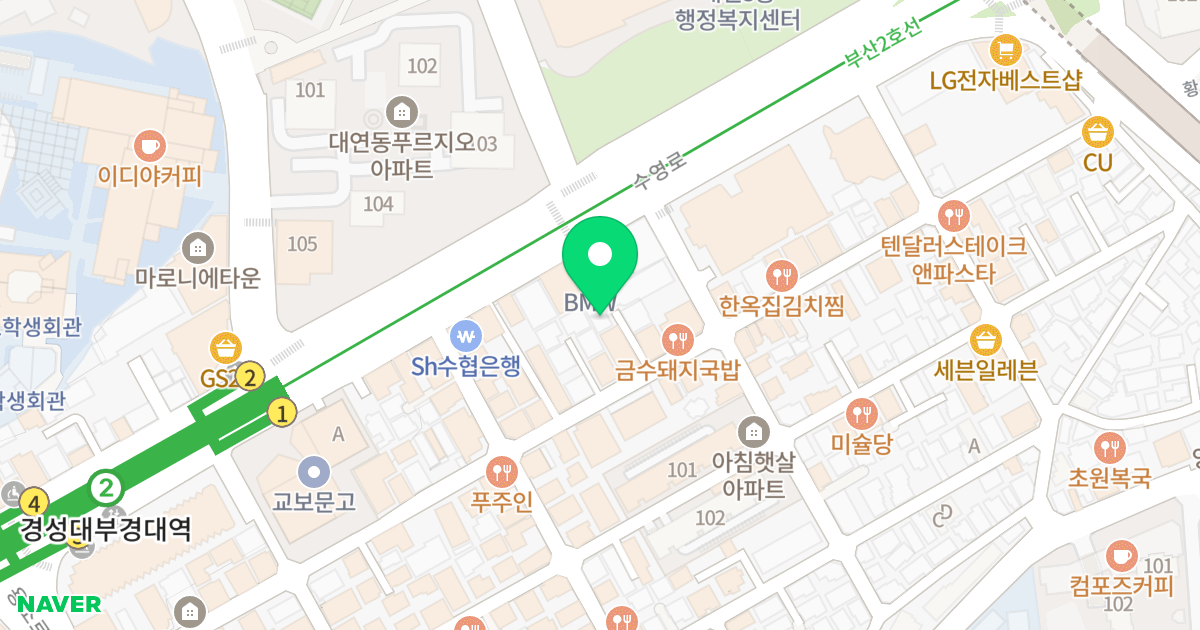오름아파트 B동 위치 지도 - 부산광역시 남구 용소로7번길 63-7