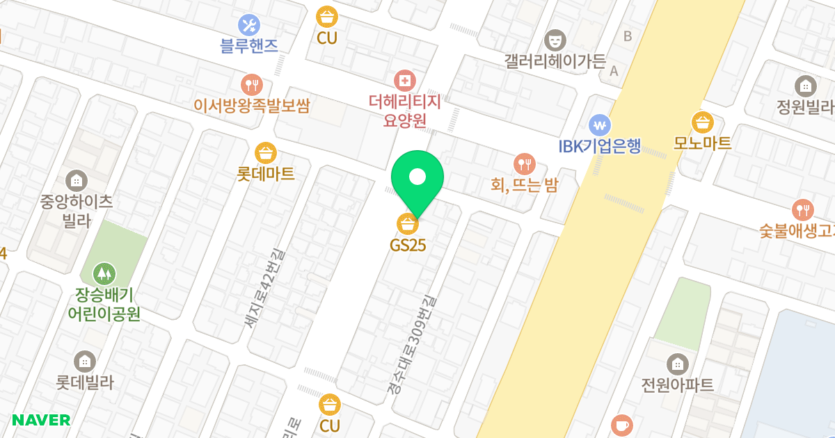 TIME CITY 위치 지도 - 경기도 수원시 권선구 장다리로 64