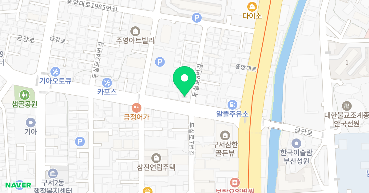 대박하우스 위치 지도 - 부산광역시 금정구
