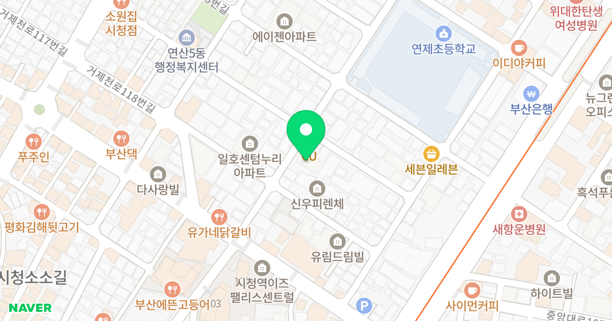 타크빌 위치 지도 - 부산광역시 연제구 월드컵대로153번길 81