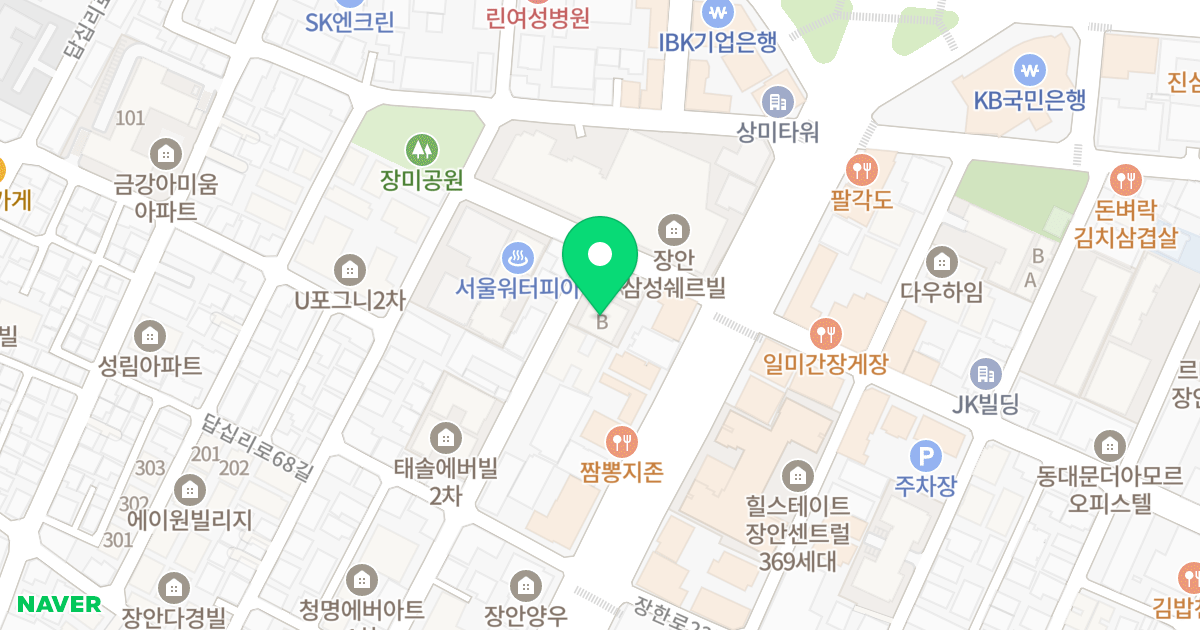 청솔아파트 위치 지도 - 서울특별시 동대문구