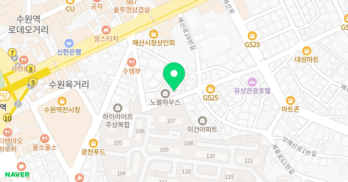 (81-11) 위치 지도 - 경기도 수원시 팔달구 갓매산로25번길 30