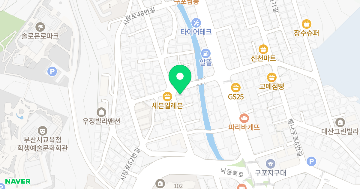 프라임시티 위치 지도 - 부산광역시 북구
