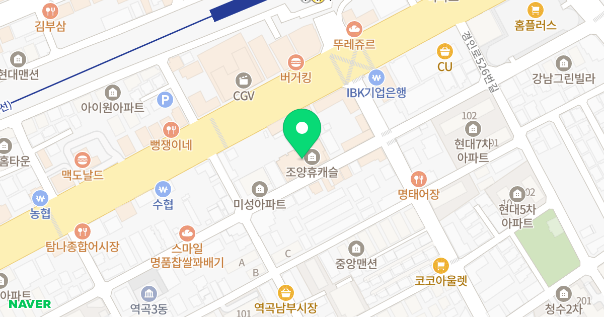 조양휴캐슬 위치 지도 - 경기도 부천시 소사구  16