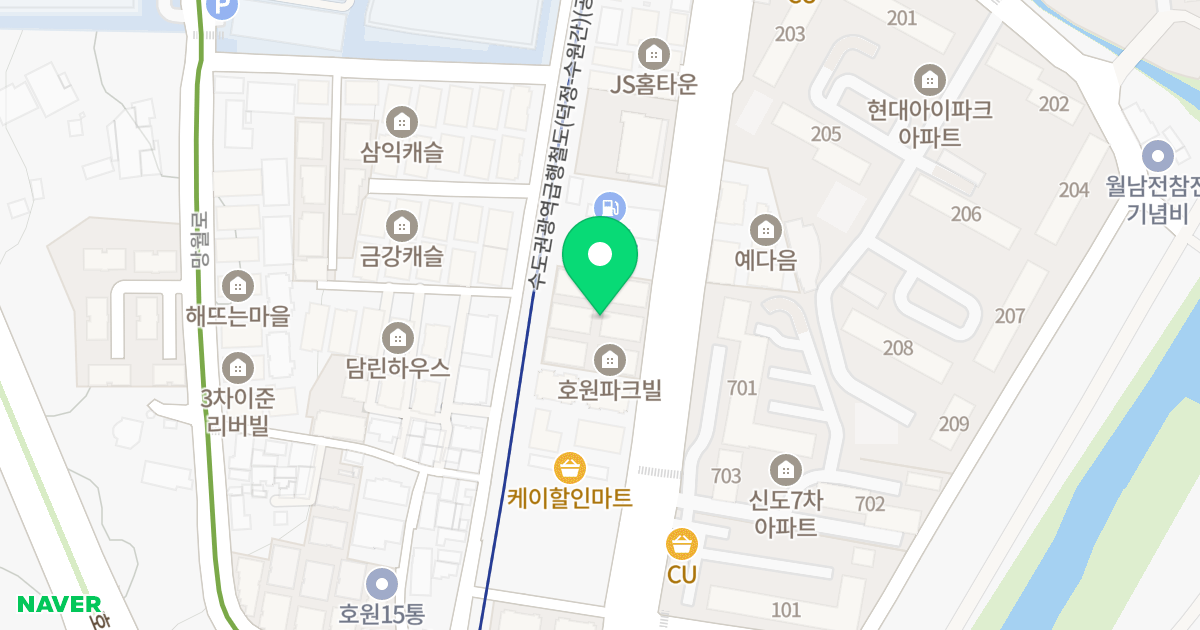 호원파크빌 위치 지도 - 경기도 의정부시  129