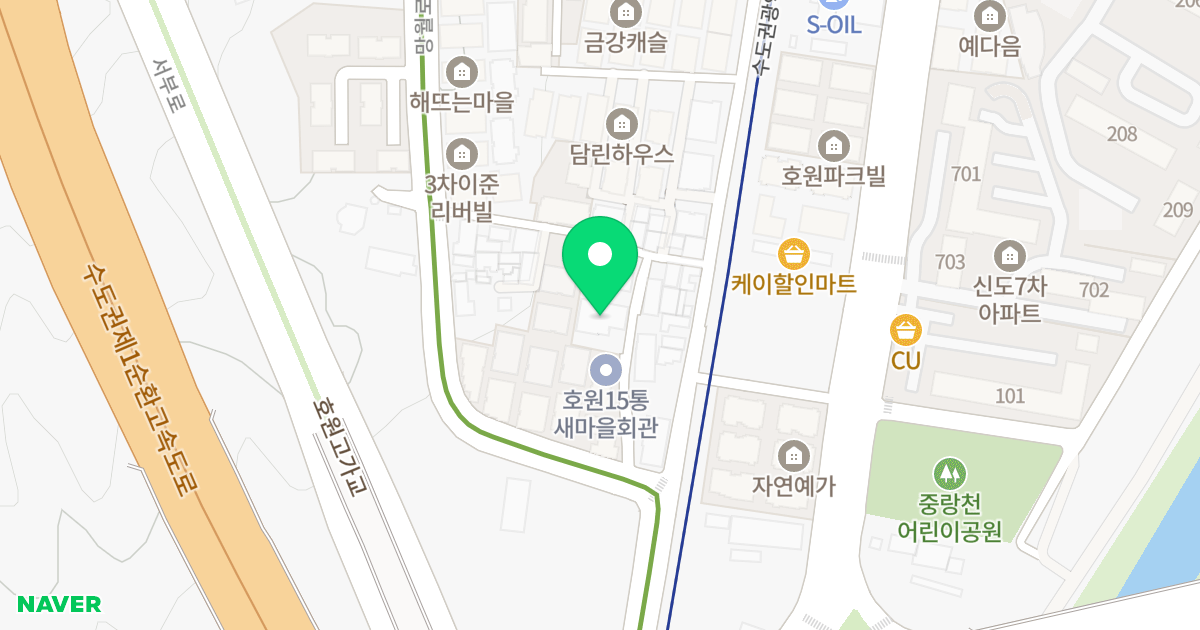 현대탑캐슬 위치 지도 - 경기도 의정부시 망월로 95-13