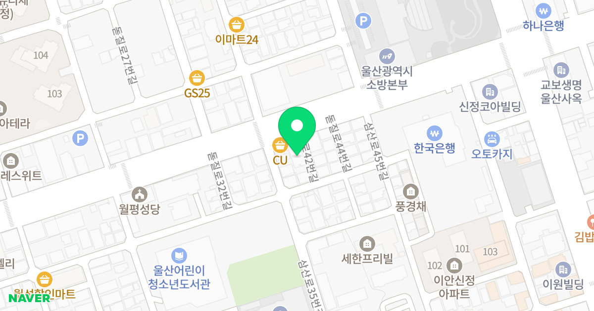 창영오피스텔 위치 지도 - 울산광역시 남구 돋질로 42