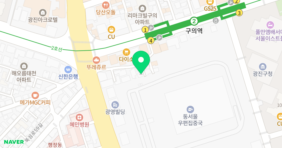 16에스티뷰 위치 지도 - 서울특별시 광진구 자양로16길 20-4