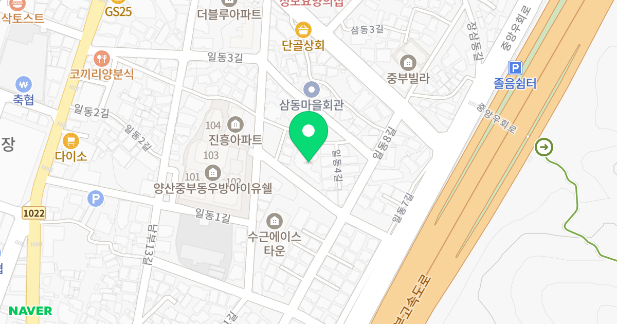스위트아파트 위치 지도 - 경상남도 양산시 일동7길 5