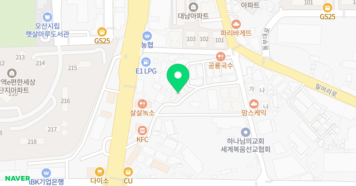 신이야하우스 위치 지도 - 경기도 오산시 경기대로148번길 22-12