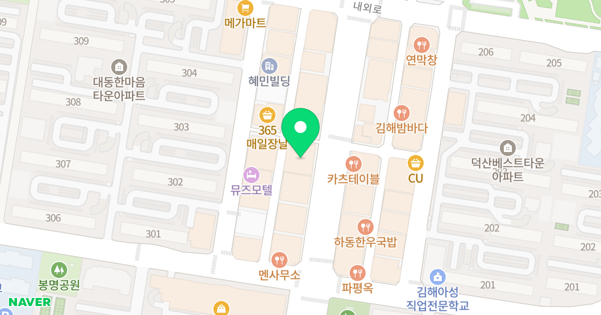 (1254-1) 위치 지도 - 경상남도 김해시 내외중앙로 35