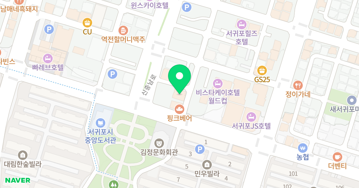 더프라임 위치 지도 - 제주특별자치도 서귀포시