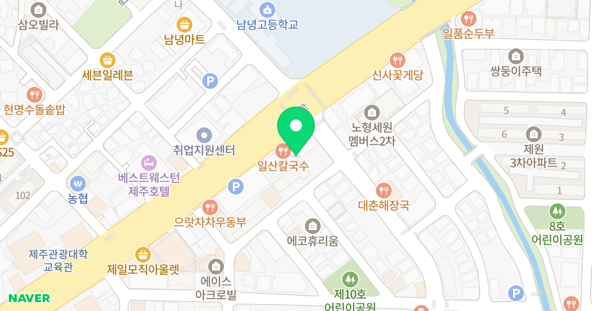 (905-3) 위치 지도 - 제주특별자치도 제주시 도령로 40