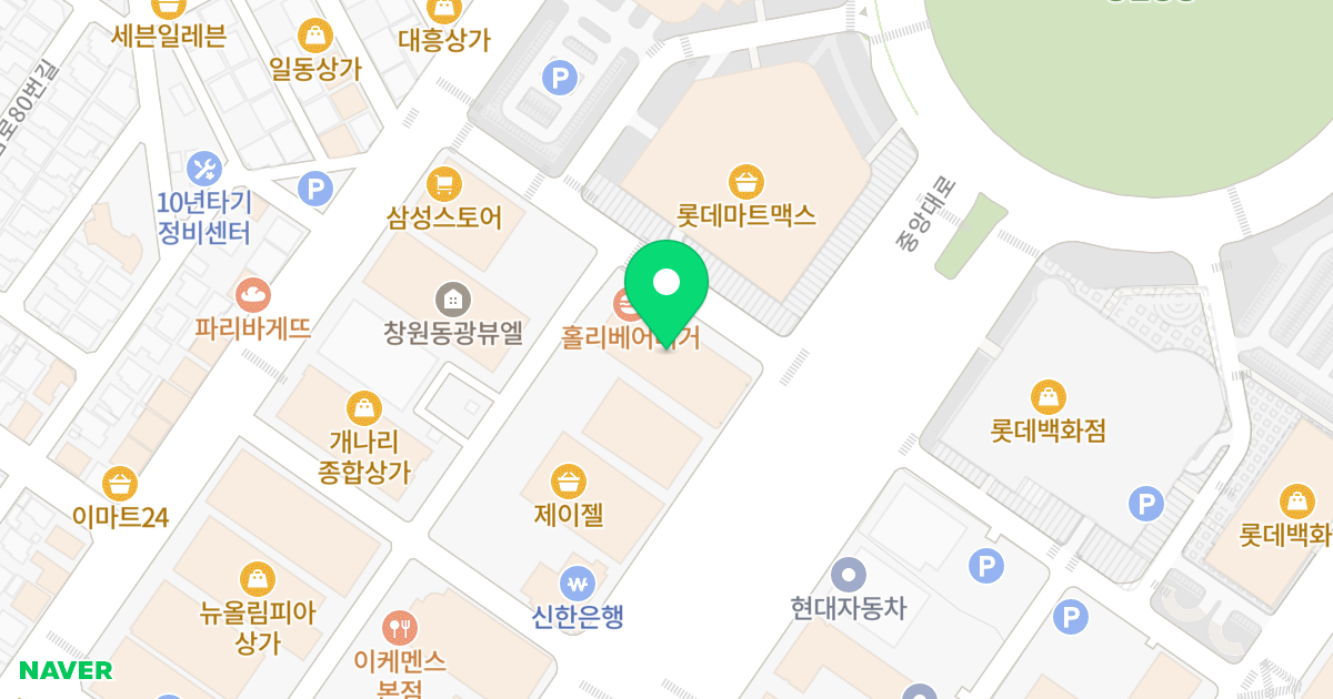 평화상가오피스텔 위치 지도 - 경상남도 창원시 성산구 중앙대로 111