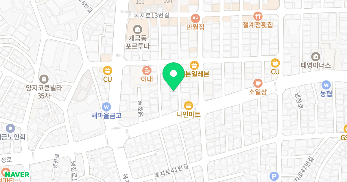 노블레스 위치 지도 - 부산광역시 부산진구 냉정로 197-7