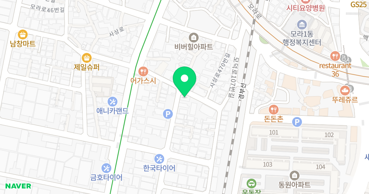 코리아시티빌 위치 지도 - 부산광역시 사상구 사상로470번길 16