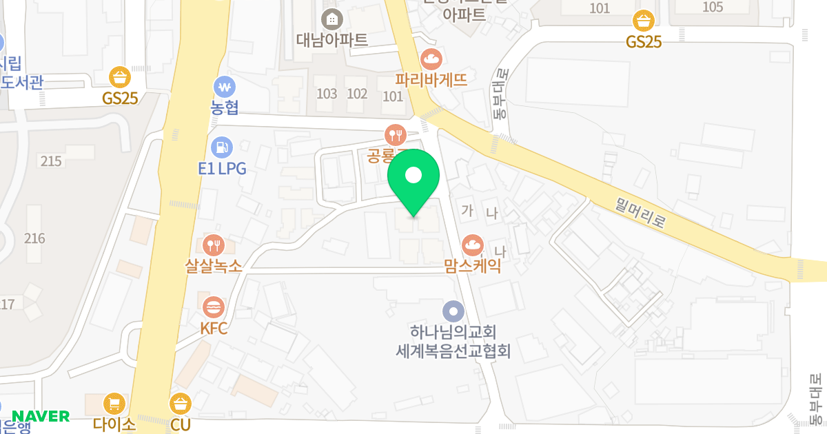 디자인타운 위치 지도 - 경기도 오산시 경기대로148번길 24