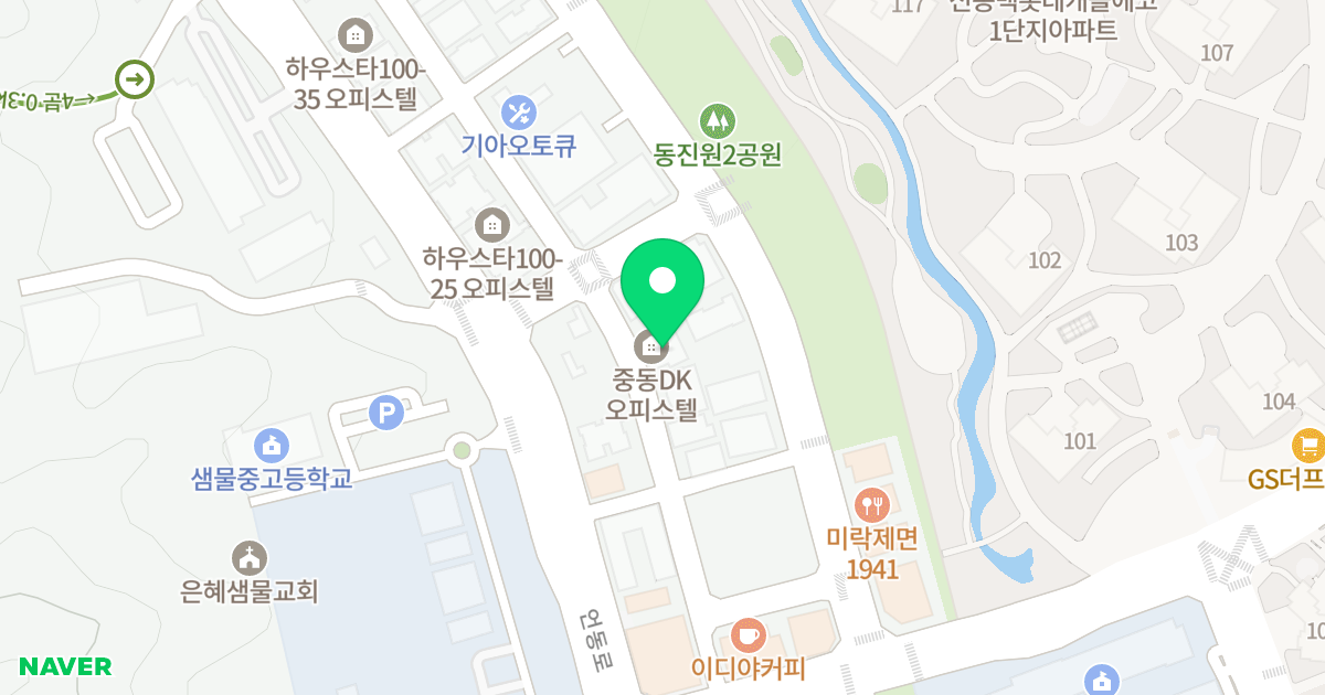(1109-11) 위치 지도 - 경기도 용인시 기흥구 동백죽전대로527번길 100-18