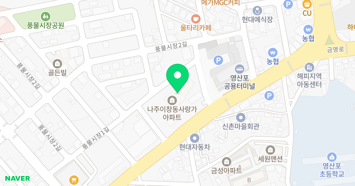 나주사랑가 위치 지도 - 전라남도 나주시 예향로 3793