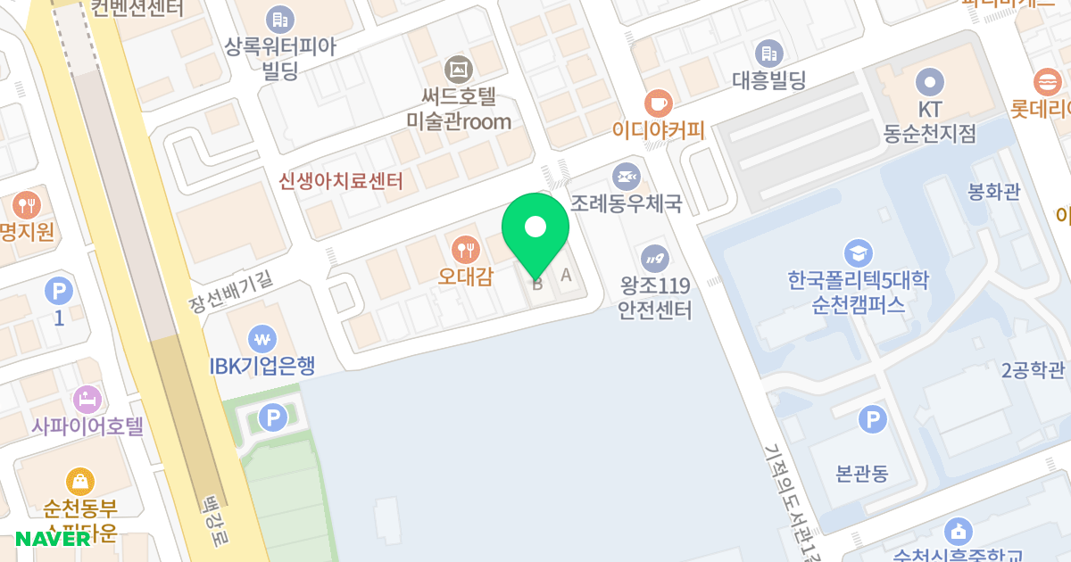 (1599-8) 위치 지도 - 전라남도 순천시 장선배기길 6-33
