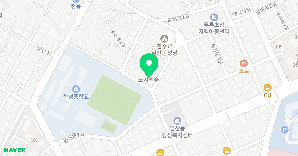 도시엔숲 위치 지도 - 강원특별자치도 원주시