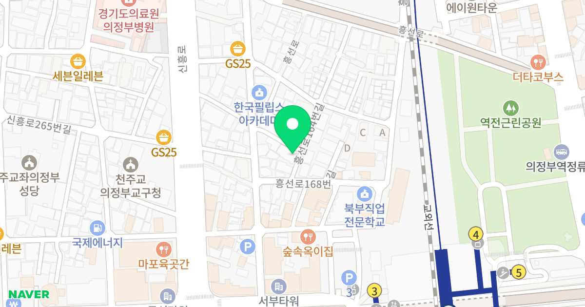 재승파크빌 위치 지도 - 경기도 의정부시 흥선로164번길 28