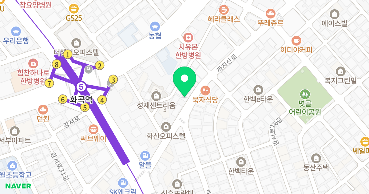 아델리아Ⅴ 위치 지도 - 서울특별시 강서구 까치산로 13