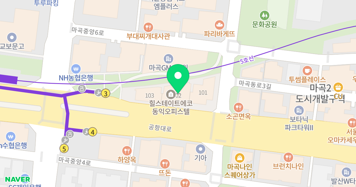 힐스테이트에코동익 위치 지도 - 서울특별시 강서구