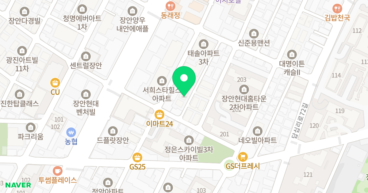(346-9) 위치 지도 - 서울특별시 동대문구 장한로22길 20-20