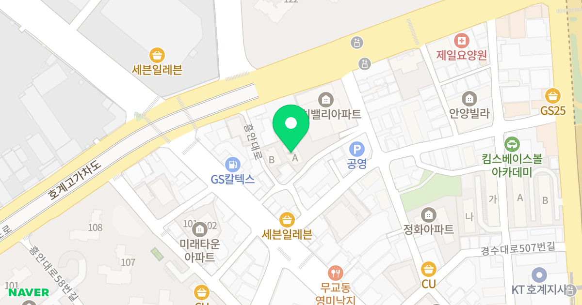 삼성원시티 위치 지도 - 경기도 안양시 동안구 엘에스로 50-11