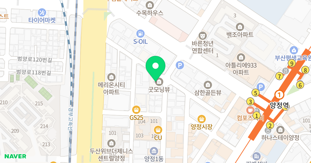 굿모닝뷰 위치 지도 - 부산광역시 부산진구 거제대로60번길 24