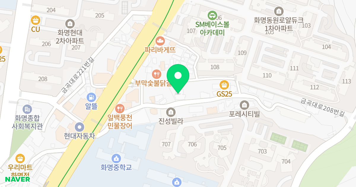 프라임시티 위치 지도 - 부산광역시 북구 금곡대로200번길 31