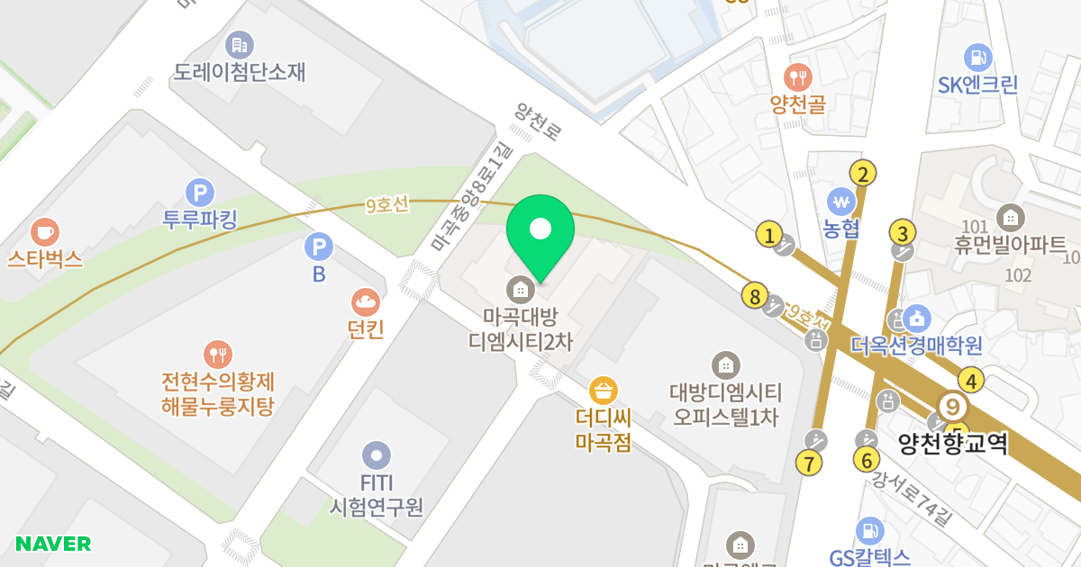 마곡 파크뷰 대방디엠시티 오피스텔 위치 지도 - 서울특별시 강서구 마곡동로10길 23