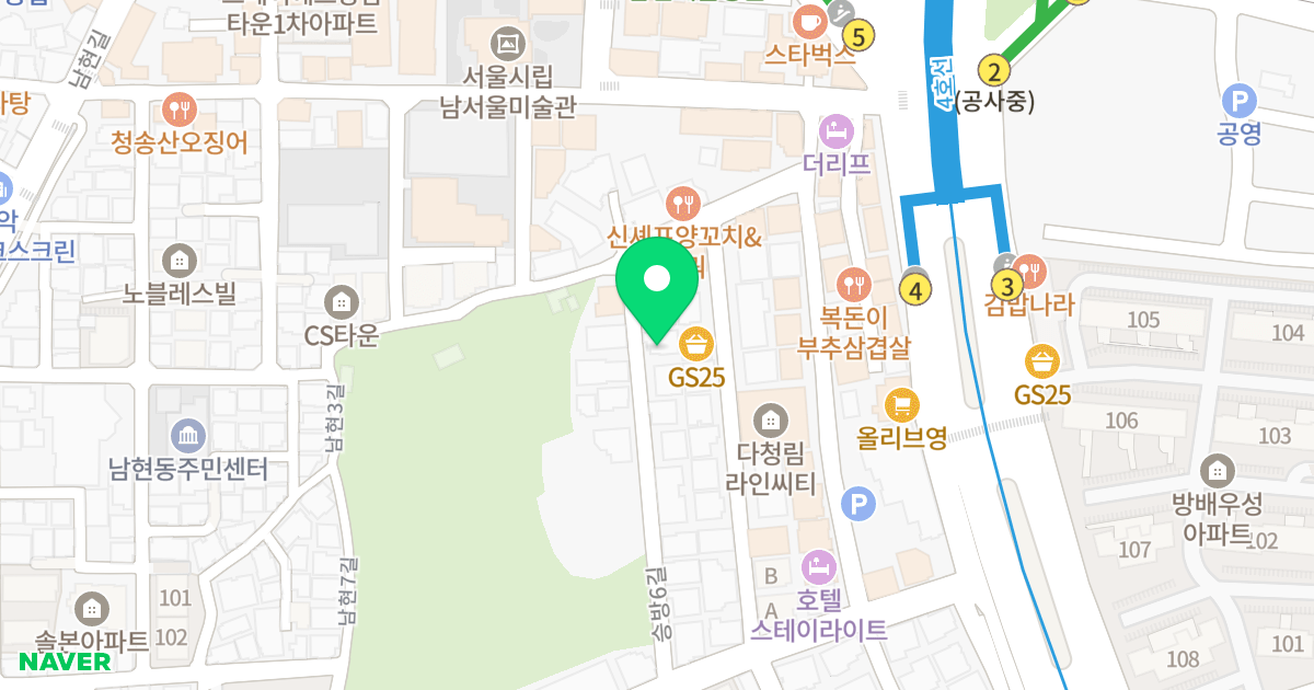 네스코시티 위치 지도 - 서울특별시 관악구 승방6길 30