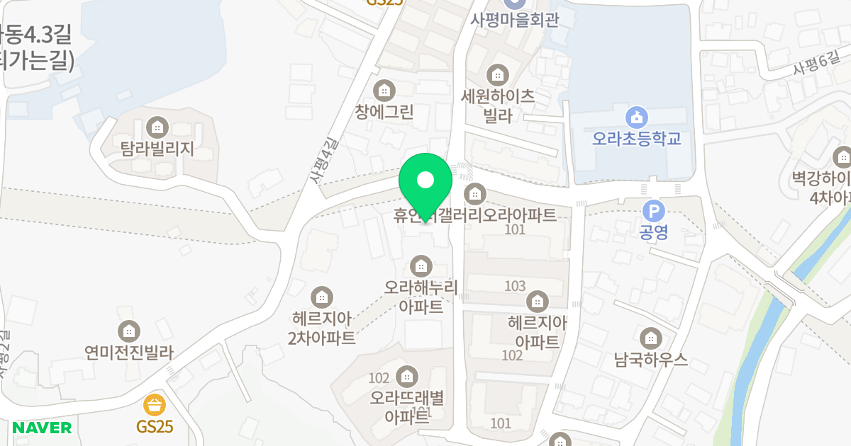 세일파크빌 위치 지도 - 제주특별자치도 제주시