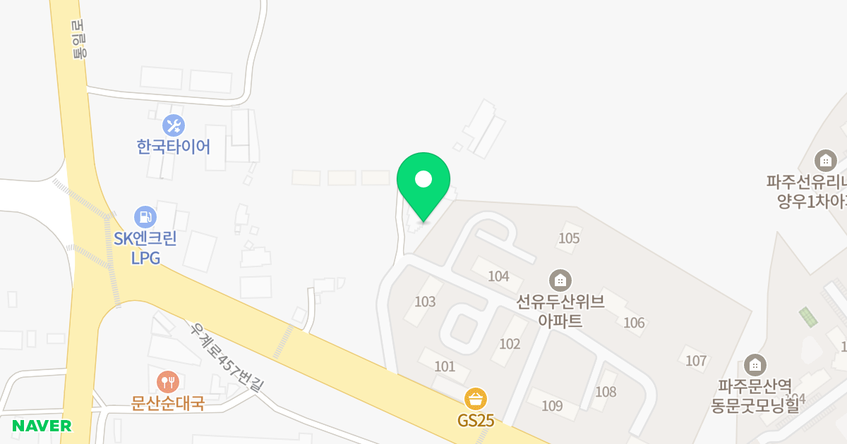 더페이스1차 위치 지도 - 경기도 파주시 문산읍 우계로 476-7