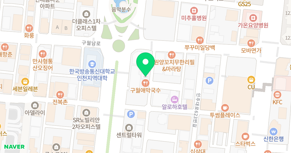 골드클래스 위치 지도 - 인천광역시 남동구 구월남로 146-10