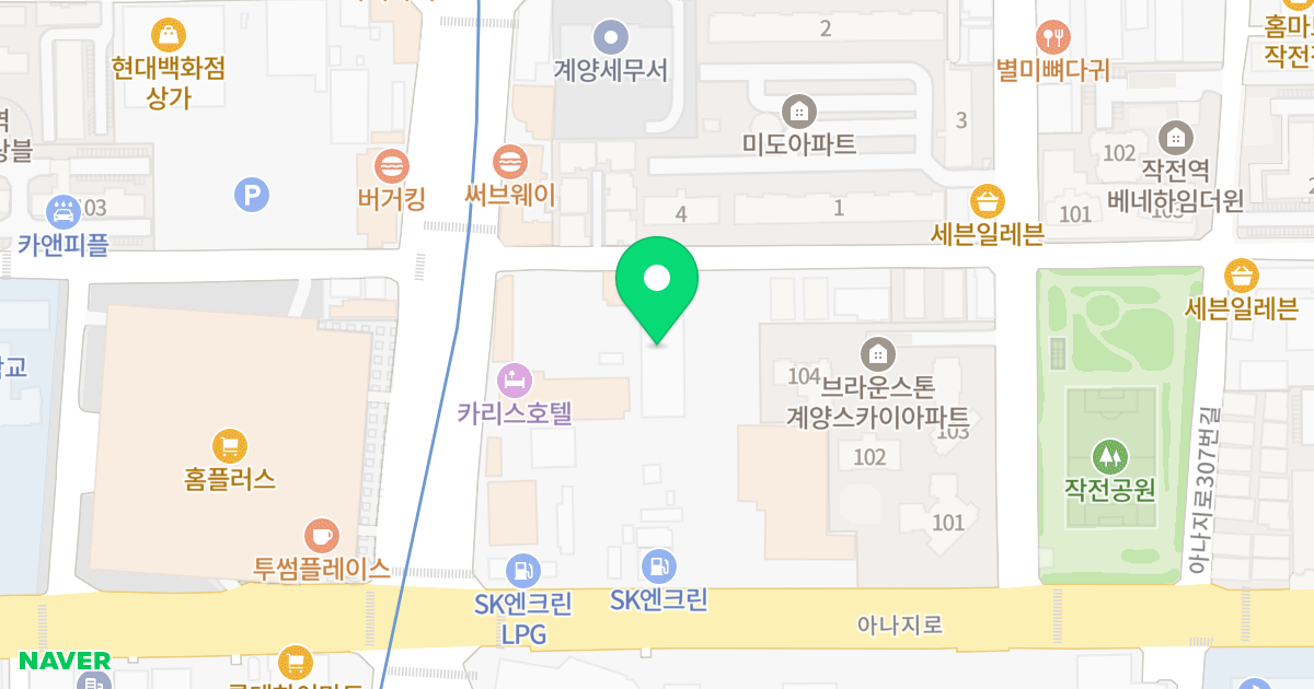 조양휴캐슬 위치 지도 - 인천광역시 계양구 계양대로34번길 8