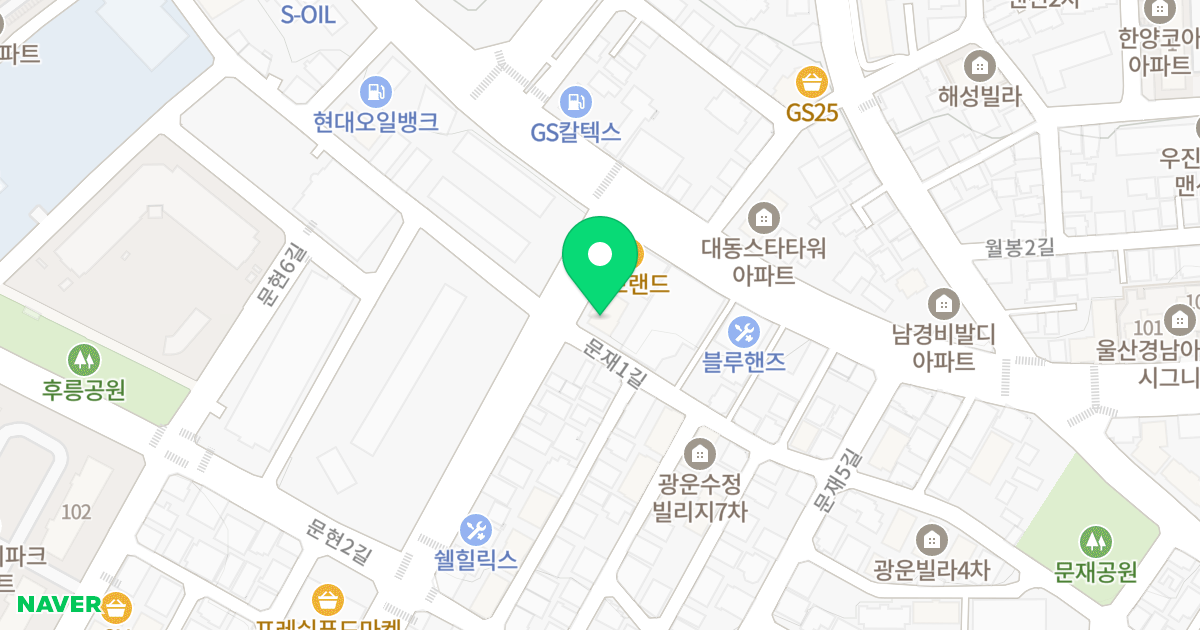 대호하이빌19차 위치 지도 - 울산광역시 동구 문현로 3