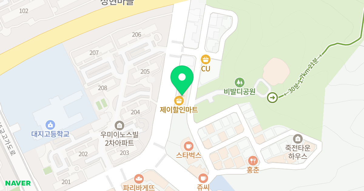 단대타워 위치 지도 - 경기도 용인시 수지구 죽전로 162