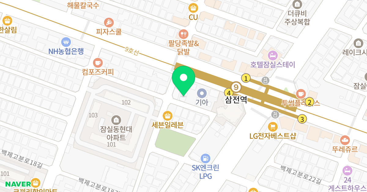 (336-16) 위치 지도 - 서울특별시 송파구