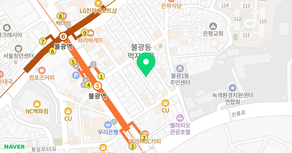 (281-139) 위치 지도 - 서울특별시 은평구 통일로66길 6-5