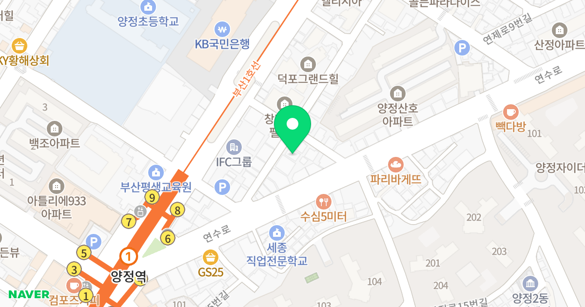 단아 위치 지도 - 부산광역시 부산진구 연수로11번길 16