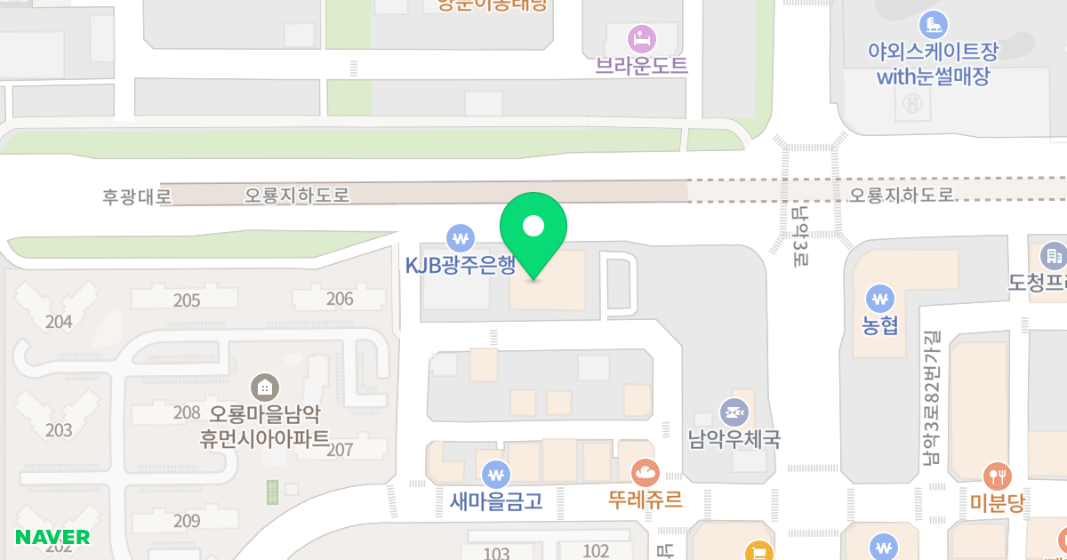 가든힐스 위치 지도 - 전라남도 무안군 삼향읍 후광대로 248