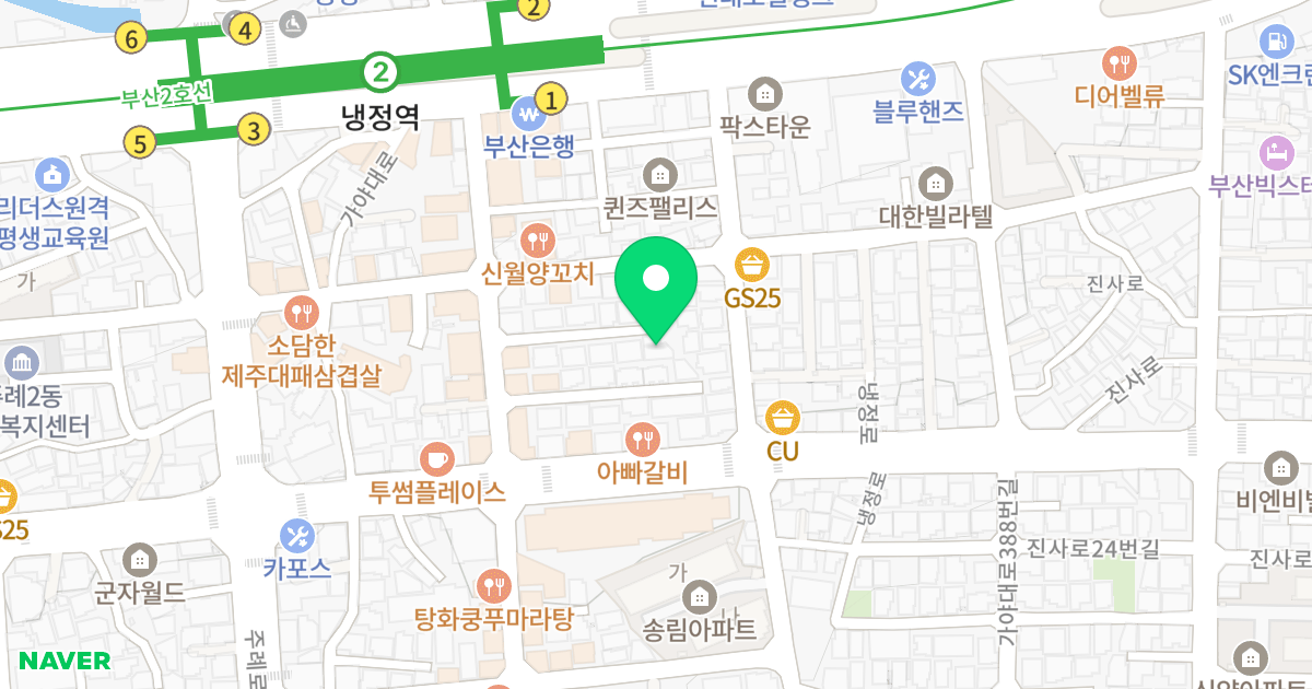 (55-145) 위치 지도 - 부산광역시 사상구 주례로9번길 38-7