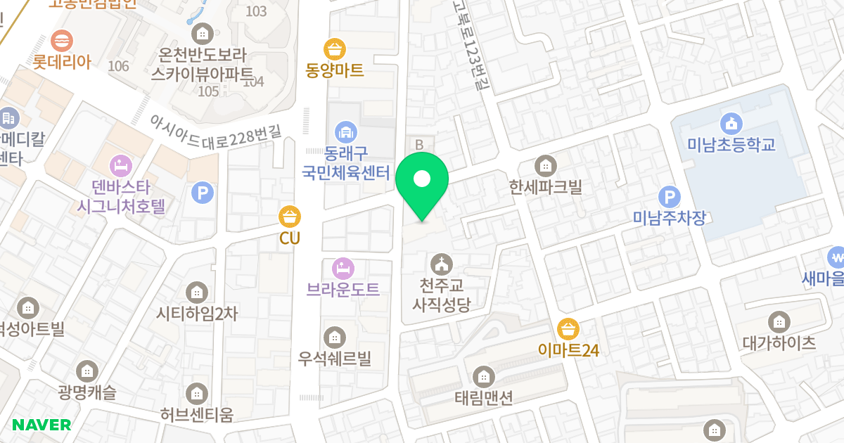 아림베르빌 위치 지도 - 부산광역시 동래구 미남로102번길 14