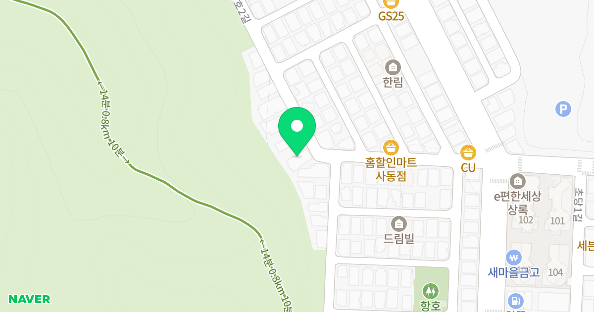 (1381-6) 위치 지도 - 경기도 안산시 상록구 항호2길 17